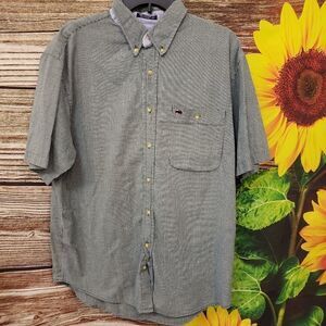 " B&B Classics " men's Short Sleeve Dress Shirt Size: large 100% cotton Pre-own